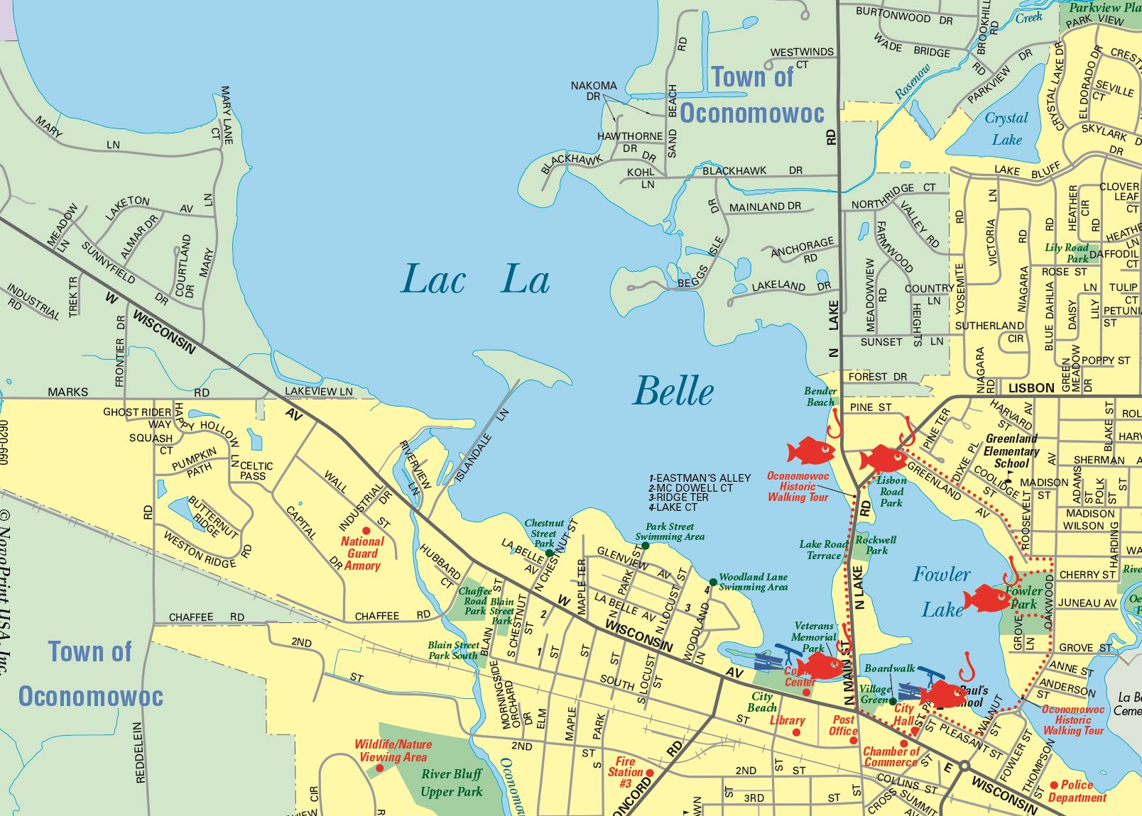 Oconomowoc Fishing Areas