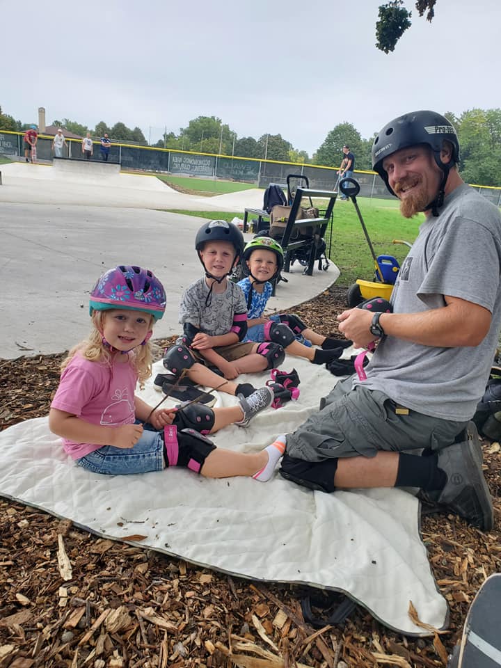 Family at Oconomowoc Skate Park