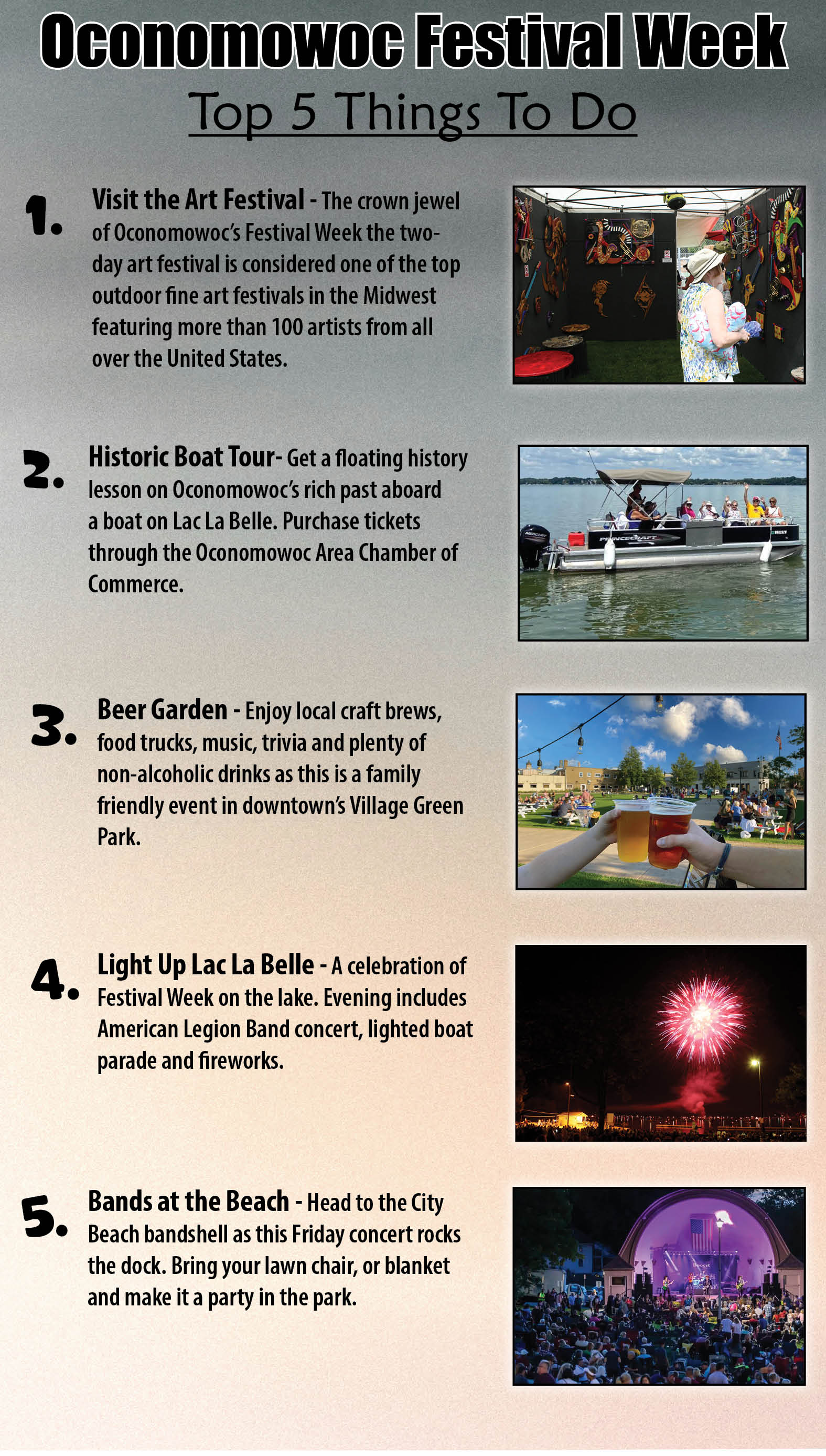 Top 5 Things to do on Festival Week 